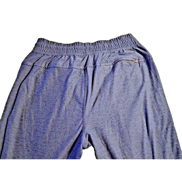 90 Degree by Reflex Men’s Joggers – Dark Blue Tapered Athletic Pants Zip Pocket - Picture 3 of 8